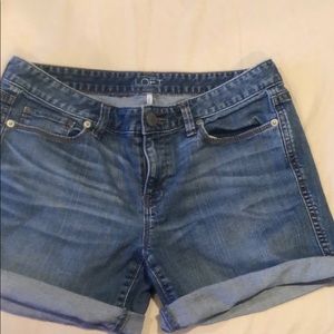 Loft jean shorts